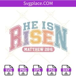 He is Risen retro SVG, Happy Easter svg, Christian Easter shirt svg