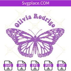 Olivia Rodrigo Butterfly SVG, Guts Tour 2024 svg, Butterfly Guts Album SVG