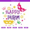 Hamantaschen Purim Clip Art, Hand Drawn Jewish Holiday Bundle PNG SVG
