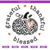 Grateful Thankful Blessed Halloween SVG, Halloween pumpkin SVG PNG