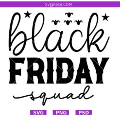 Black Friday Squad SVG