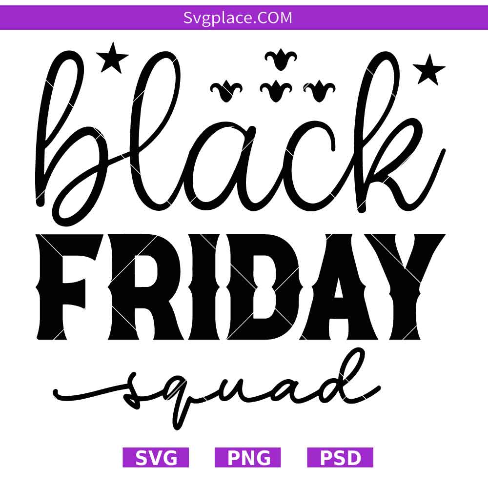 black friday squad-01 Black Friday Squad SVG