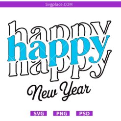 Happy New Year Svg