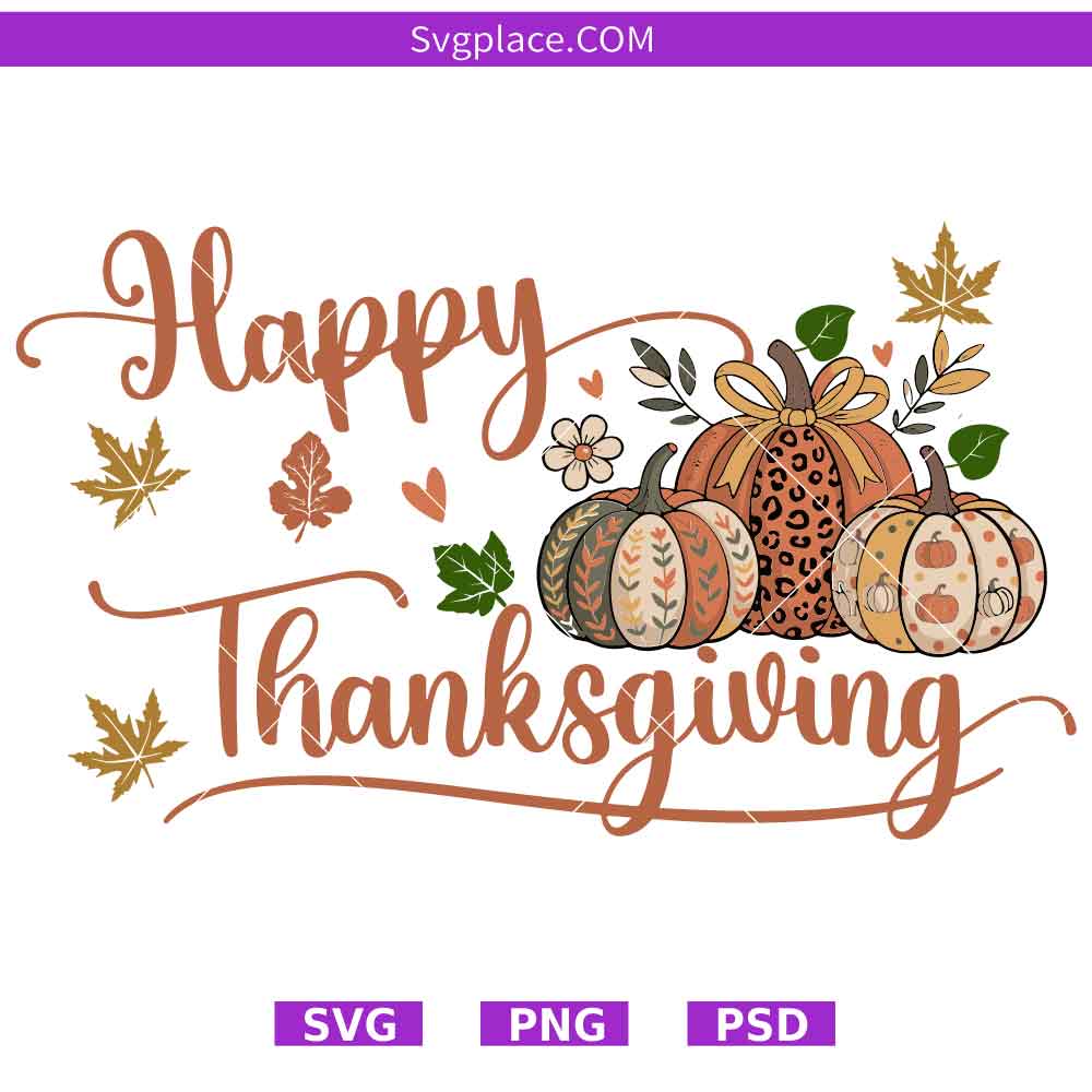 happy thanks giving1-01 Happy Thanksgiving SVG,