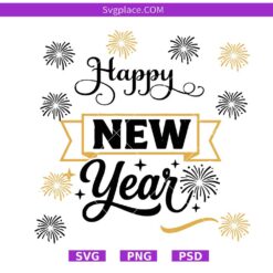 Happy New Year svg