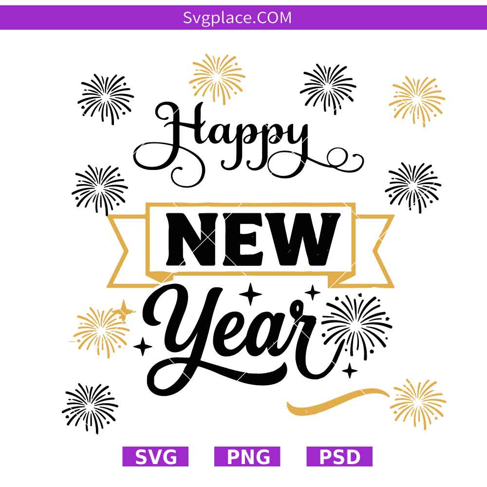 HAPPY NEW YEAR 5-01 Happy New Year svg