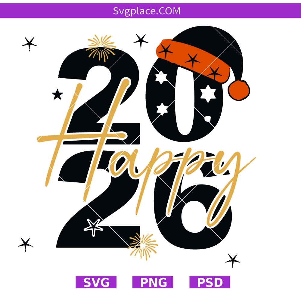 happy 2026-01 Happy 2026 svg