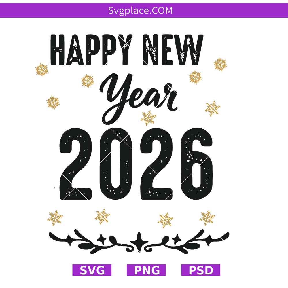 happy new year 2026 11-01 Happy New Year 2026 svg