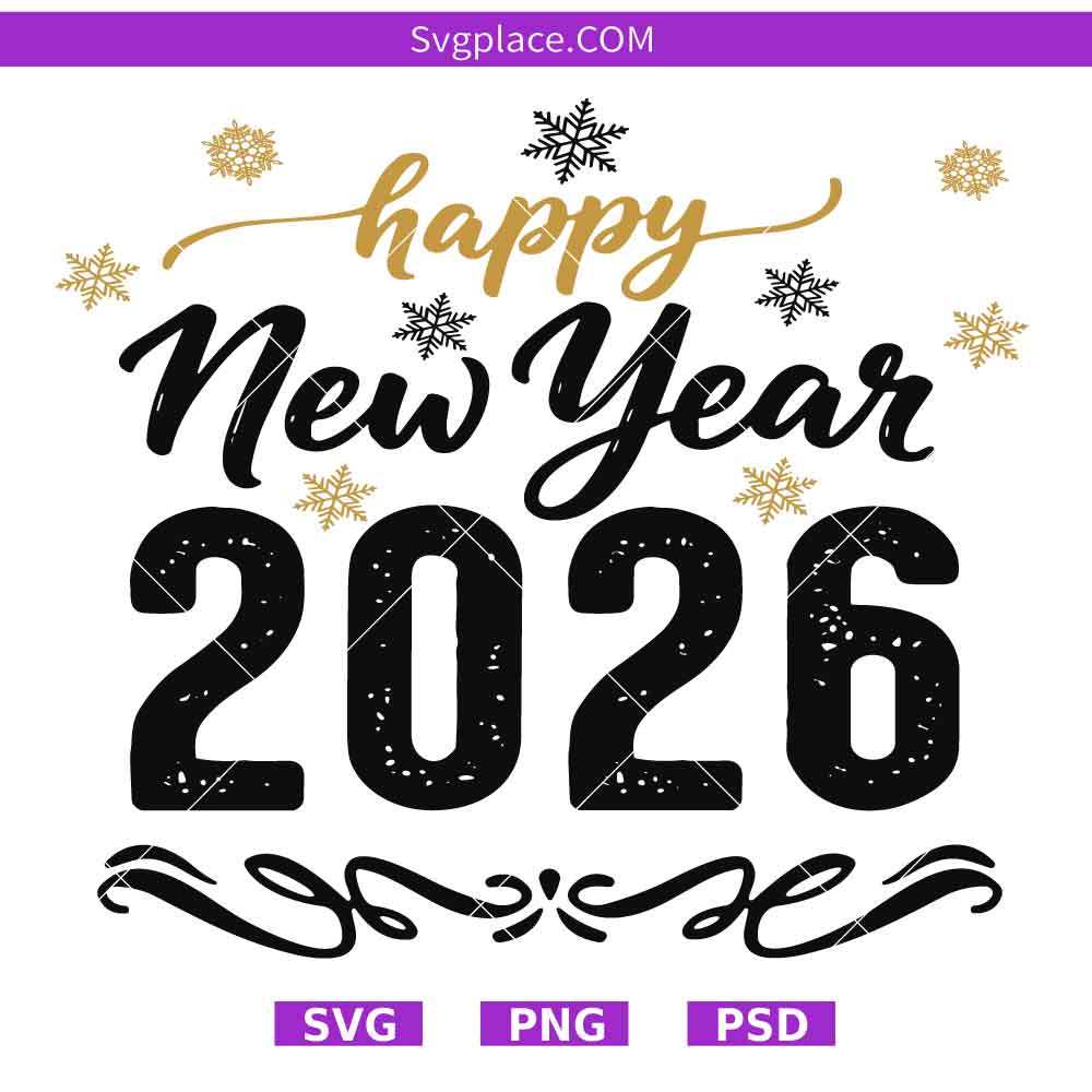 happy new year 2026 12-01 Happy New Year 2026 svg