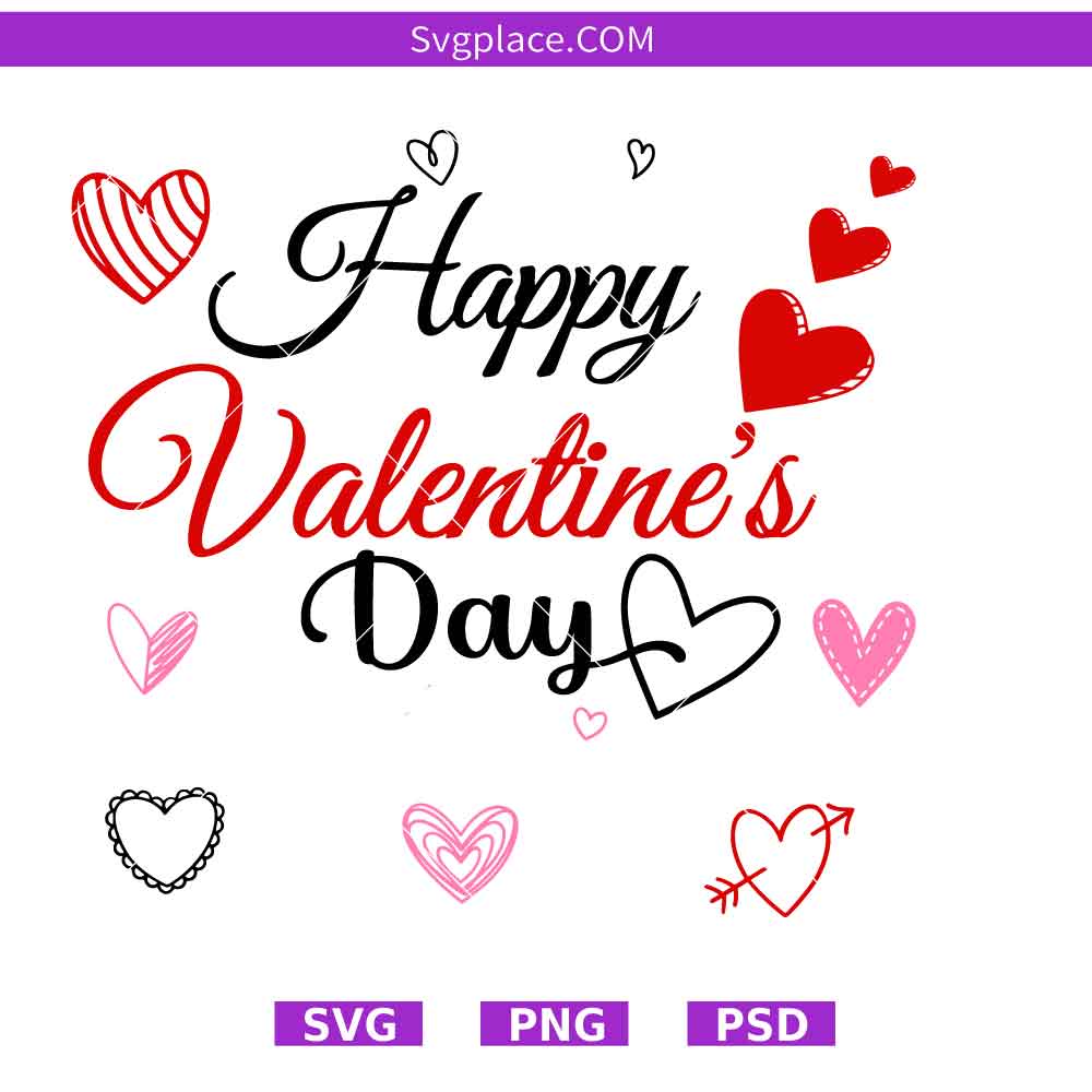 happy valentine day 2-01-01 Happy Valentine's Day svg