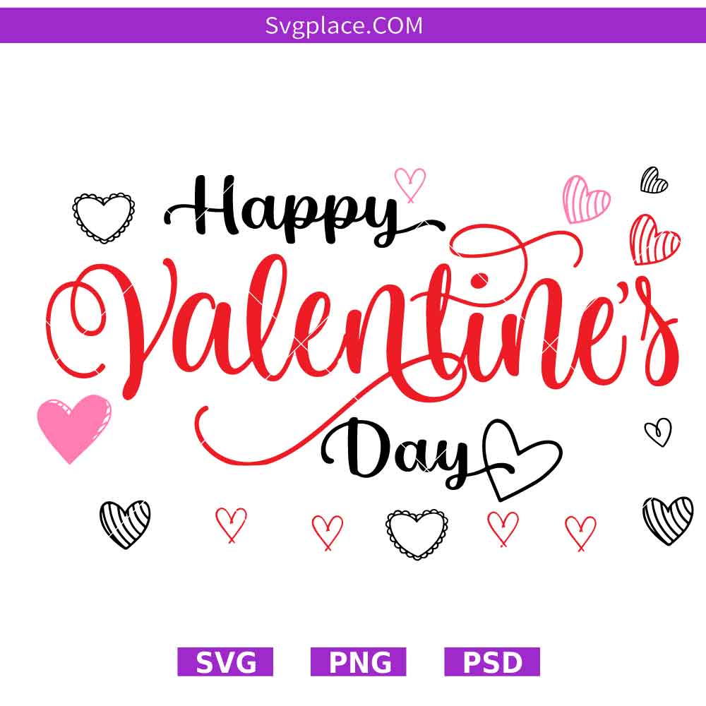 happy valentine day 5-01 Happy Valentine's Day svg