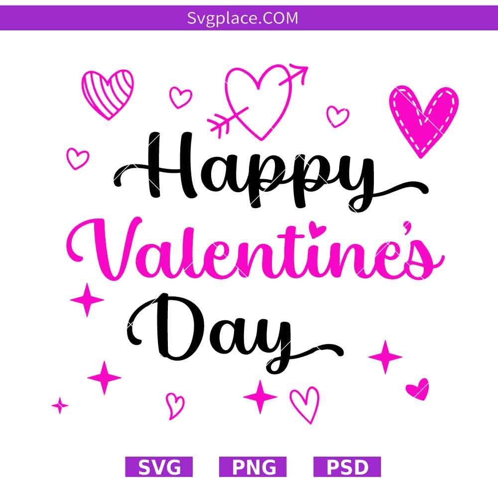 happy valentines day 1-01 Happy Valentine's Day svg