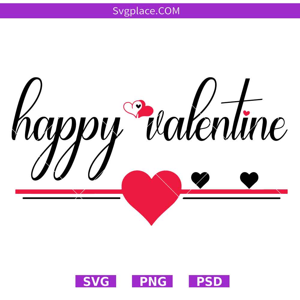 SVG Template-01 Happy Valentine svg,