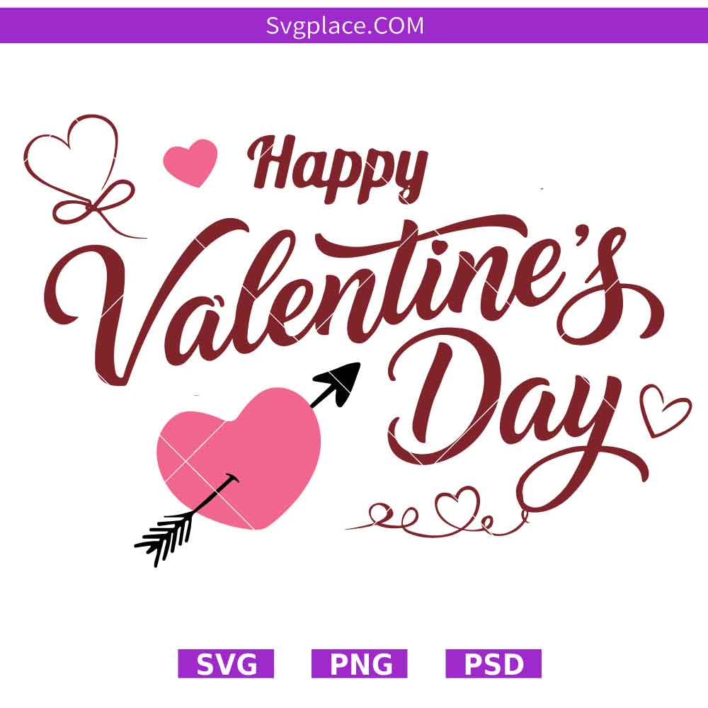 SVG Template-01 Happy Valentines Day