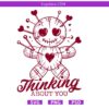 Thinking About You SVG PNG, Funny Valentine's Day svg, Sassy Voodoo Doll svg,