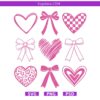 Valentine Heart & Bow Clipart PNG SVG