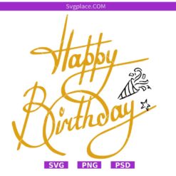  Happy Birthday Svg,