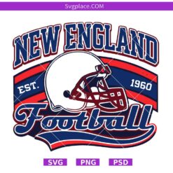 Vintage New England Football PNG