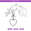 Grinch Hand Silhouette SVG,