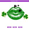 St Patrick’s day lips svg,