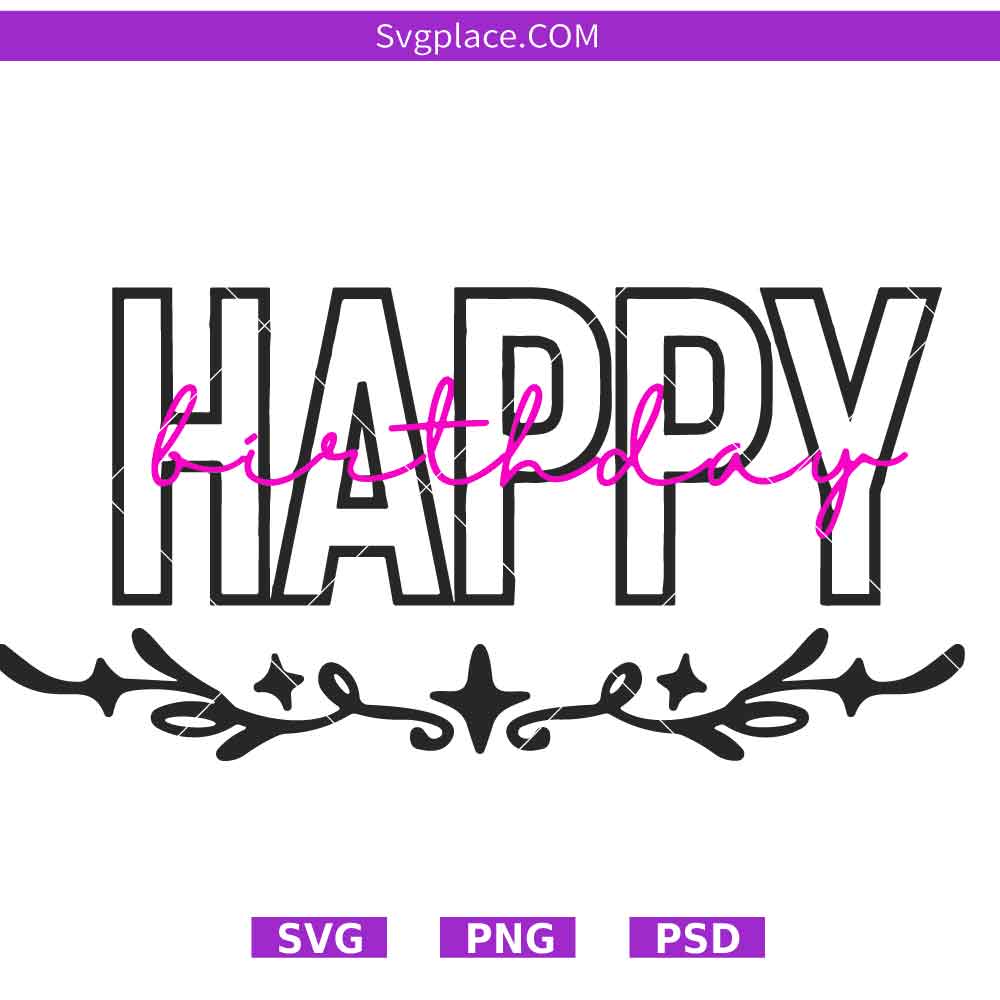 happy birthday2-01 Happy Birthday svg