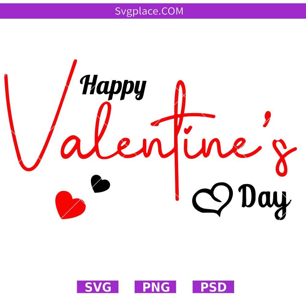 happy valentines day-01 Happy Valentine's Day SVG,
