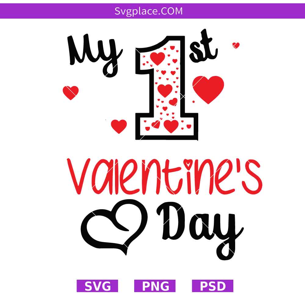 my first valentines day1-01 My First Valentine's Day svg
