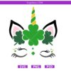 St Patrick's Day Unicorn SVG,