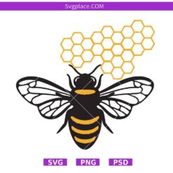 Honey bee SVG