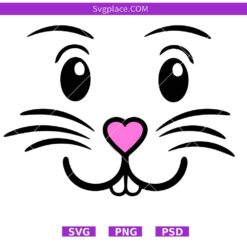 Bunny Face SVG