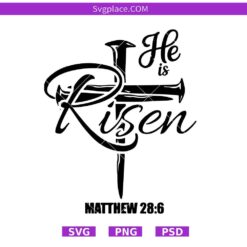 He is Risen svg,