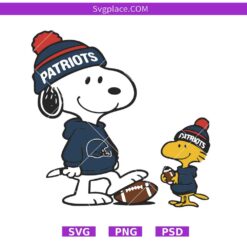 Snoopy Patriots Football SVG