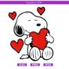 Cute Dog with Heart Svg