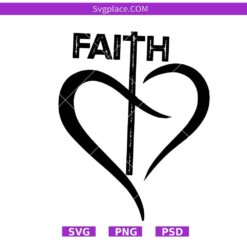 Faith Cross SVG