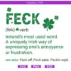 Feck Irish verb Svg,