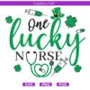 One Lucky Nurse Svg