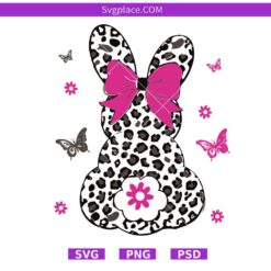 Leopard Bunny Svg,