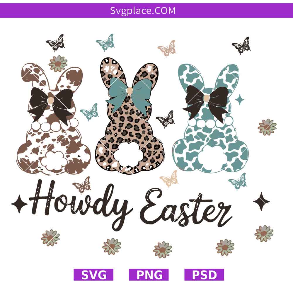 SVG Template-01 Howdy Easter svg,