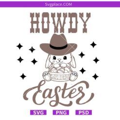 Howdy Easter svg
