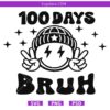 100 Days Bruh Svg