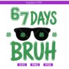 Six Seven 67 Bruh svg
