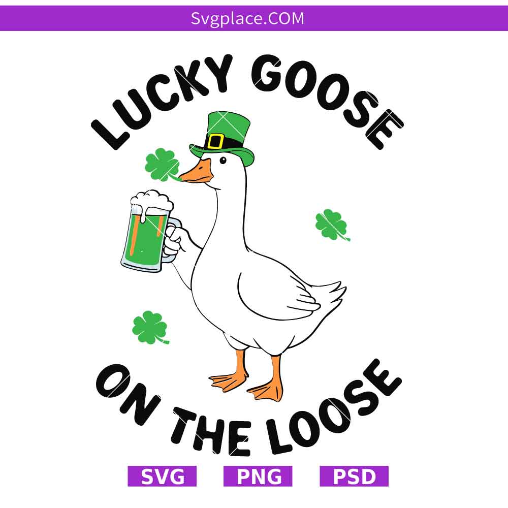 SVG Template-01 Lucky Goose on the Loose SVG